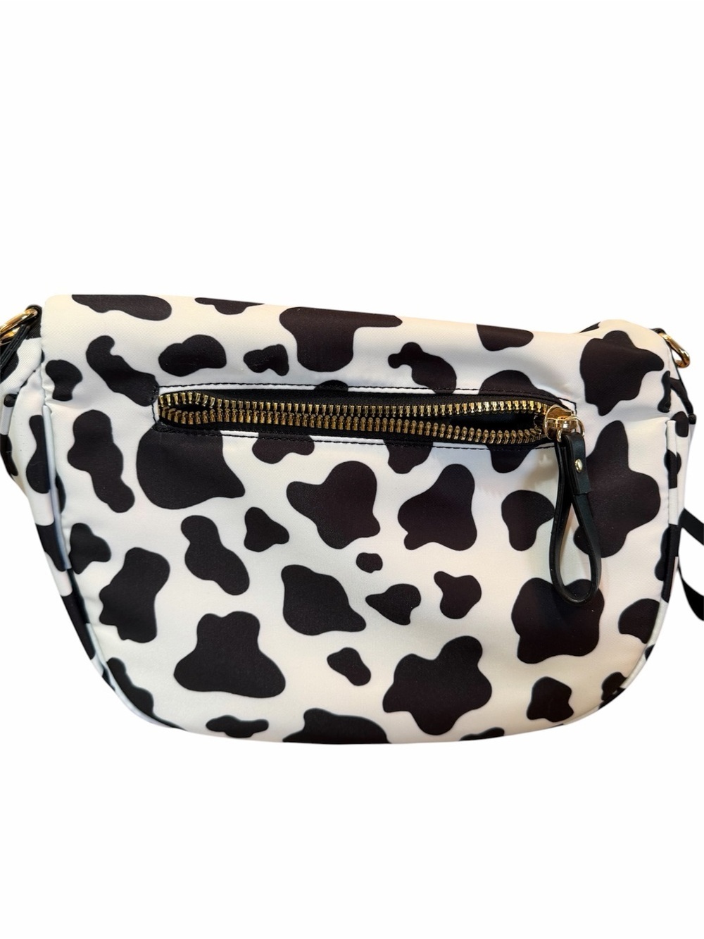Cow Print Black and White Women's Belt Bag - Picture 4 of 5